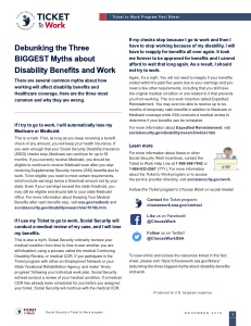 Debunking the Three BIGGEST Myths about Disability Benefits and Work